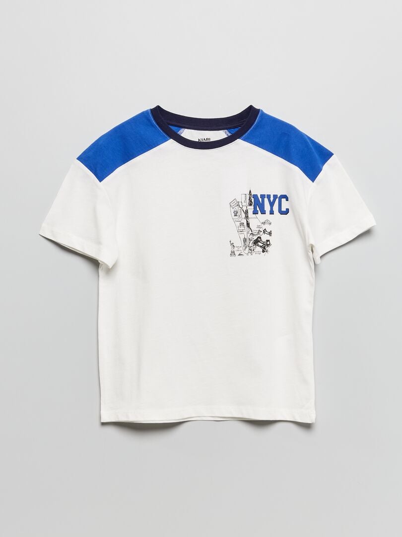 T-shirt 'New York' BLAUW - Kiabi