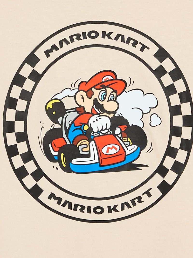 T-shirt 'Nintendo' 'Mario' met lange mouwen Biege - Kiabi