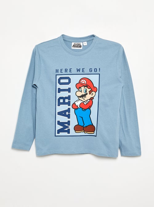 T-shirt 'Nintendo' 'Mario' met lange mouwen - Kiabi