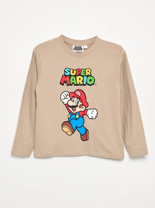 T-shirt 'Nintendo' 'Mario' met lange mouwen - Kiabi