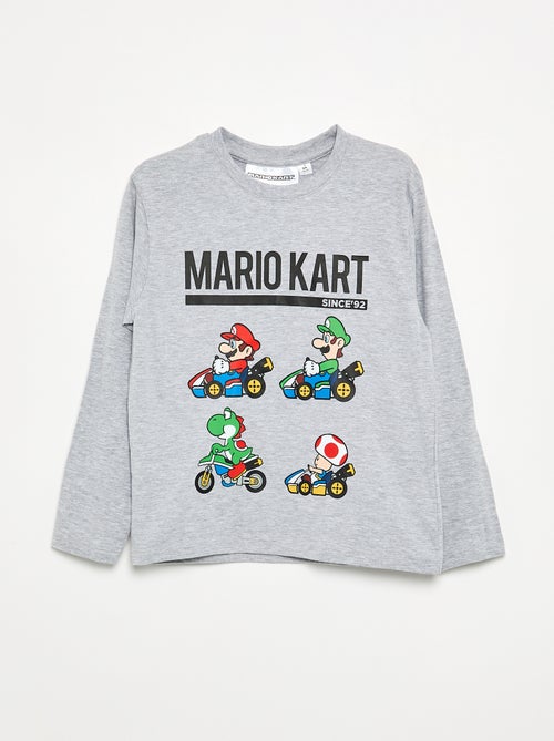 T-shirt 'Nintendo' 'Mario' met lange mouwen - Kiabi