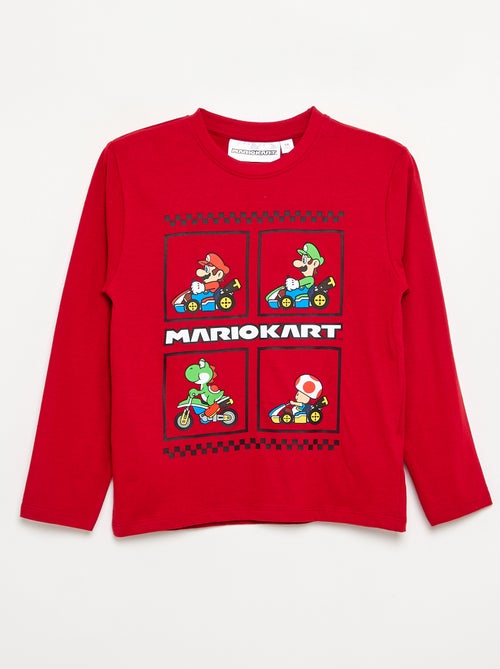 T-shirt 'Nintendo' 'Mario' met lange mouwen - Kiabi