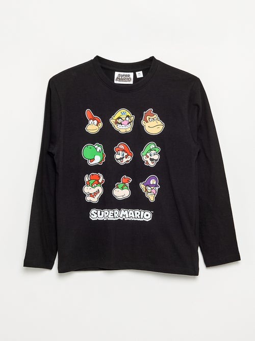 T-shirt 'Nintendo' 'Mario' met lange mouwen - Kiabi