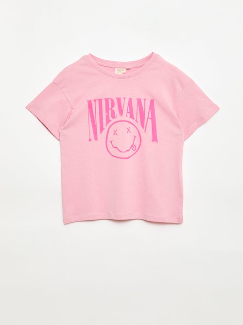T-shirt 'Nirvana' met korte mouwen - Kiabi