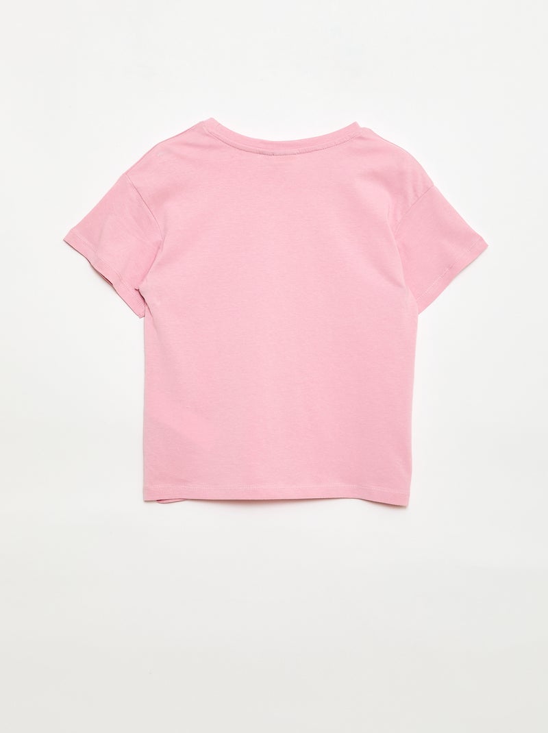 T-shirt 'Nirvana' met korte mouwen Rose - Kiabi