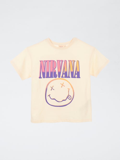 T-shirt 'Nirvana' met korte mouwen - Kiabi