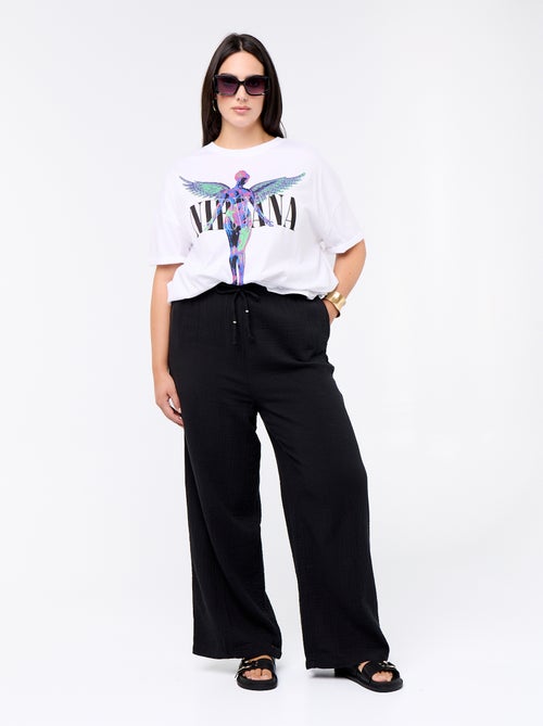 T-shirt 'Nirvana' met korte mouwen - Kiabi