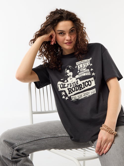 T-shirt 'Olivia Rodrigo' met korte mouwen - Kiabi