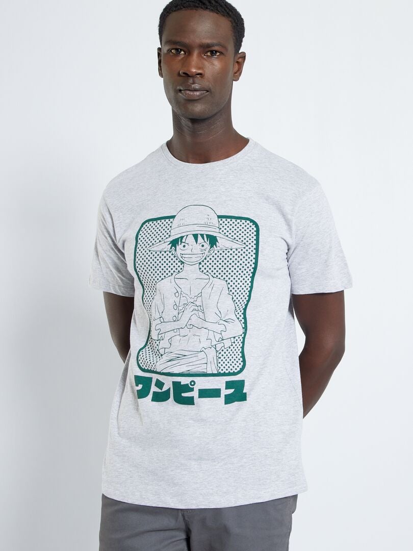 T-shirt 'One Piece' GRIJS - Kiabi