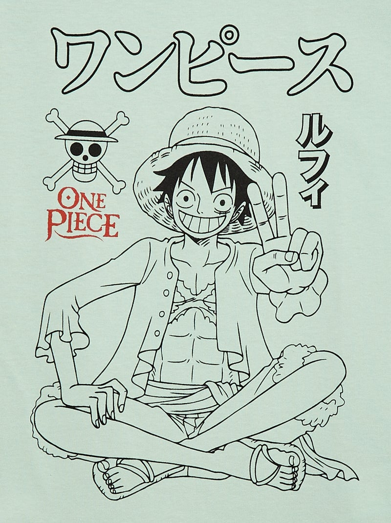 T-shirt 'One Piece' met korte mouwen Blauw - Kiabi