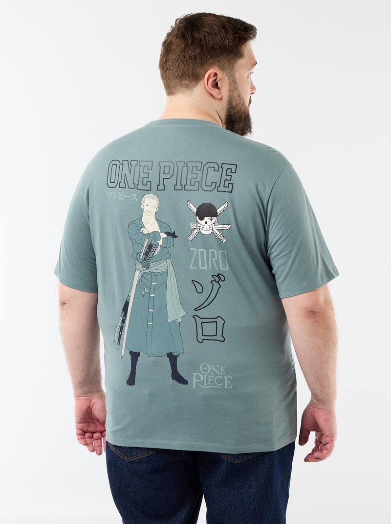 T-shirt 'One Piece' met korte mouwen Blauw - Kiabi