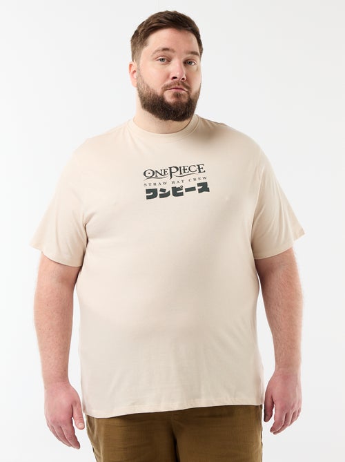 T-shirt 'One Piece' met korte mouwen - Kiabi