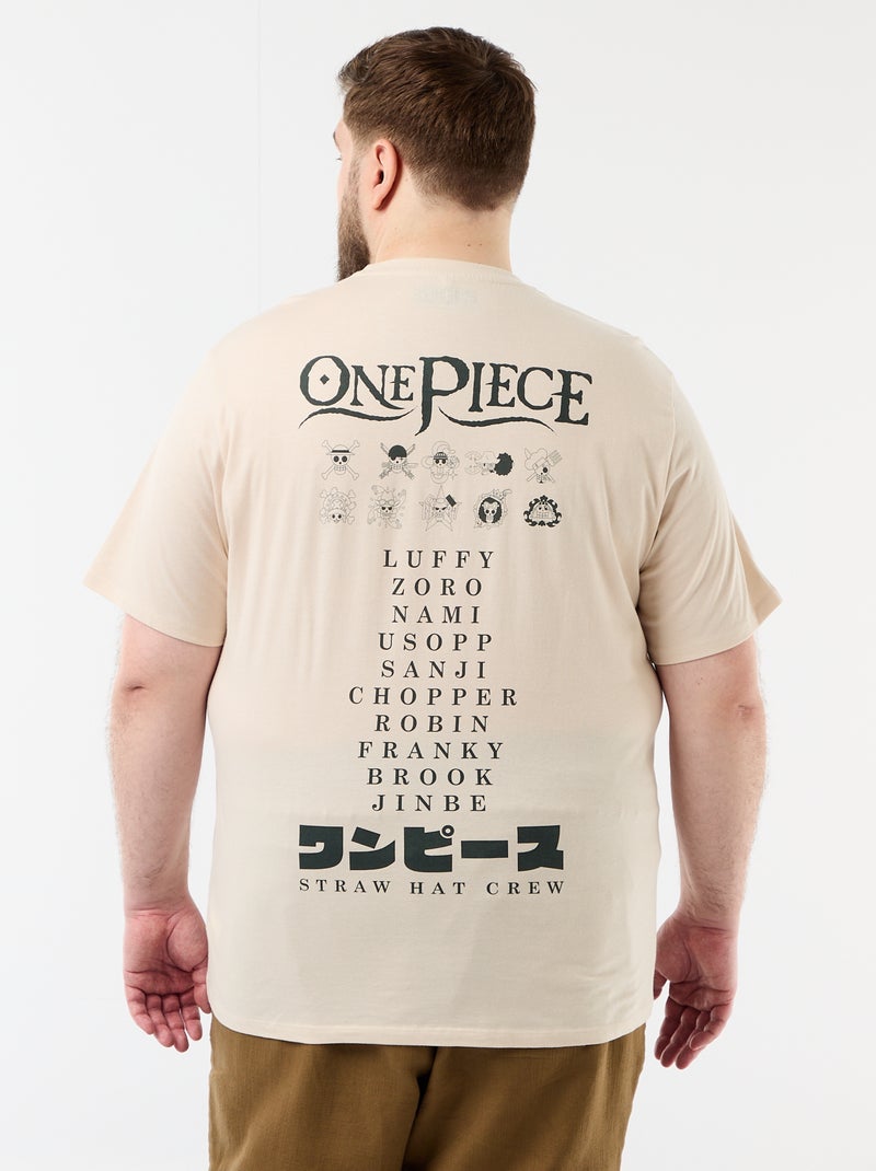 T-shirt 'One Piece' met korte mouwen Grijs - Kiabi