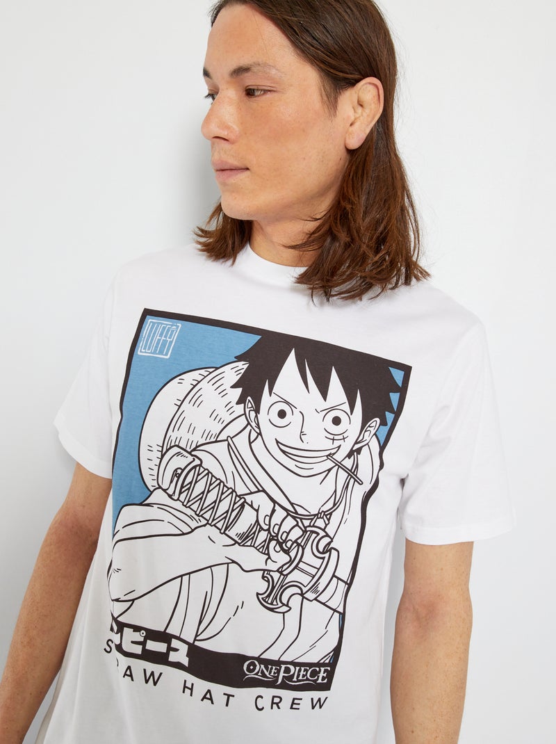 T-shirt 'One Piece' wit - Kiabi