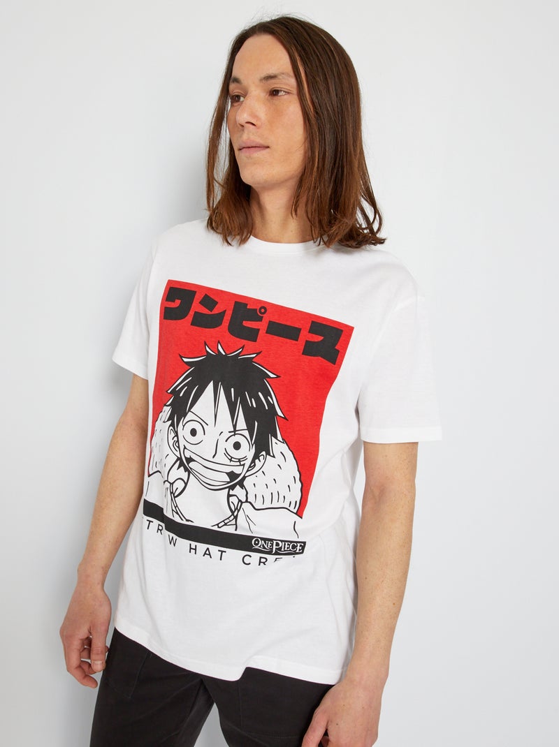 T-shirt 'One Piece' wit - Kiabi