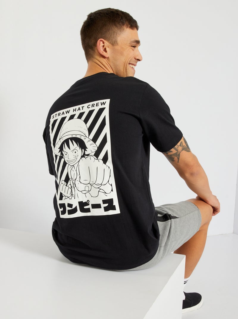 T-shirt 'One Piece' zwart - Kiabi