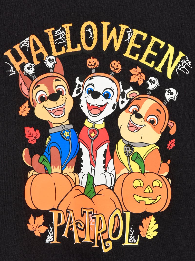T-shirt "Paw Patrol" Halloween Zwart - Kiabi