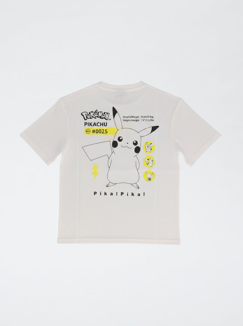 T-shirt 'Pokémon' met korte mouwen Wit - Kiabi