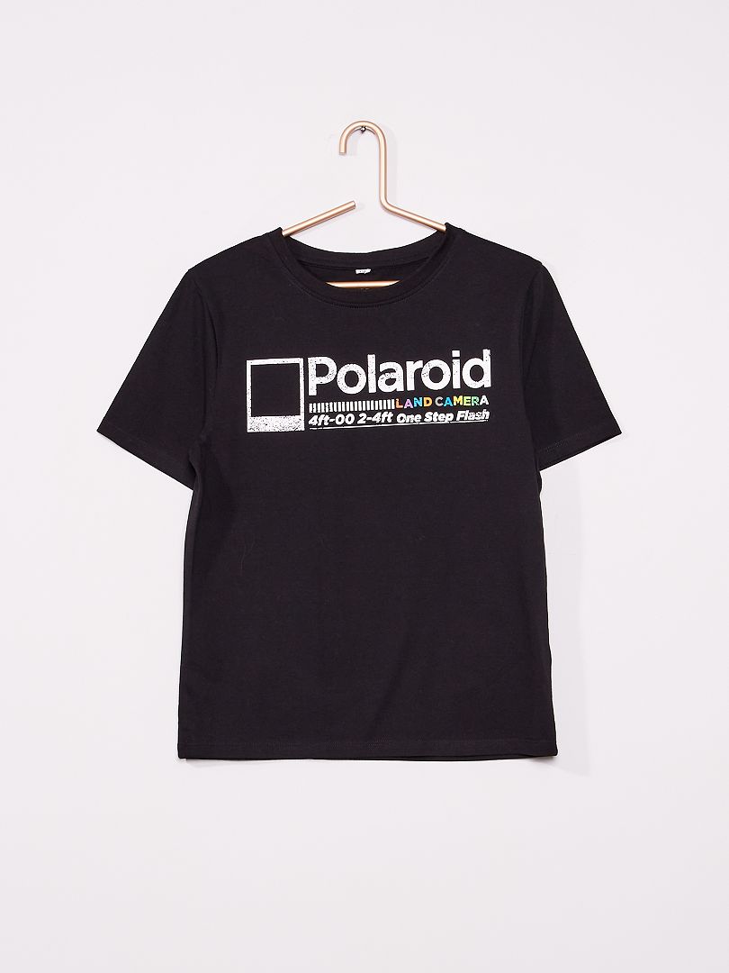 T-shirt 'Polaroid' grijs gemêleerd - Kiabi