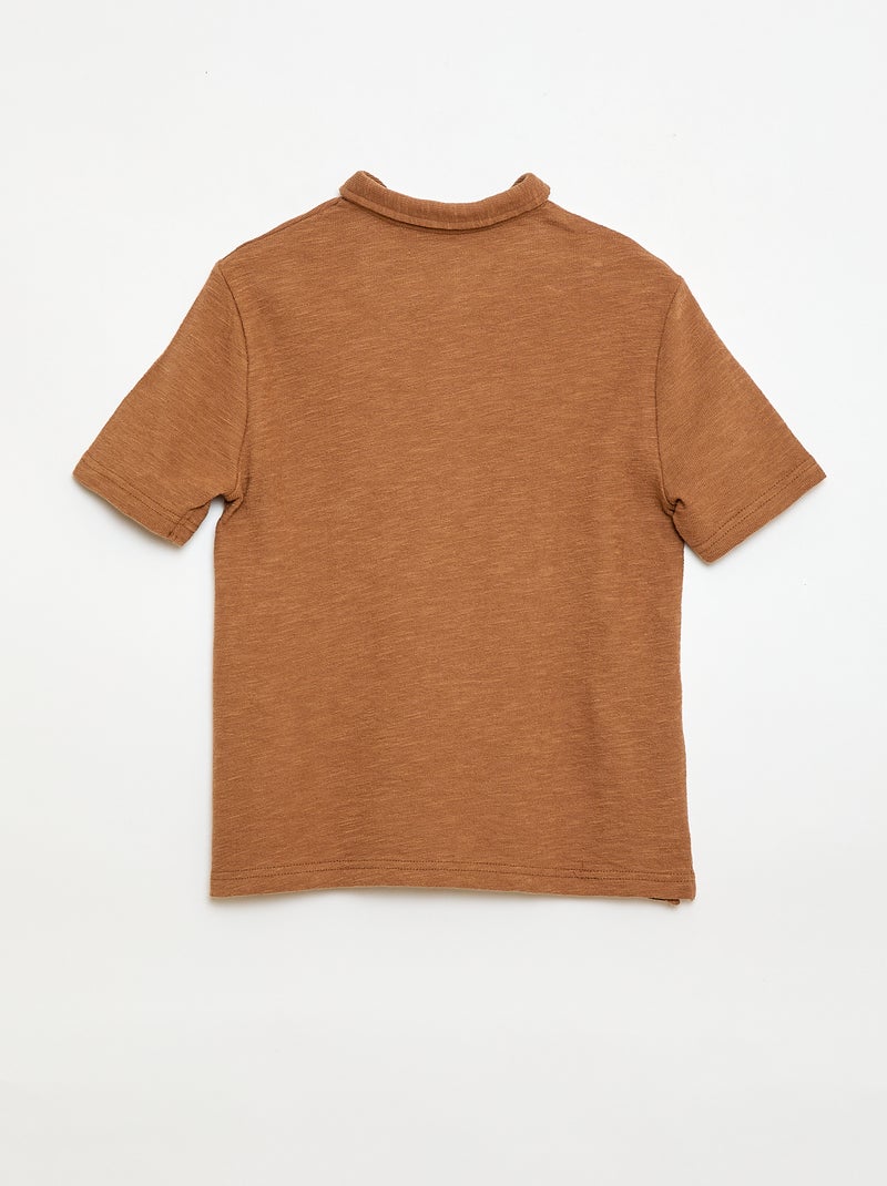 T-shirt polo Biege - Kiabi