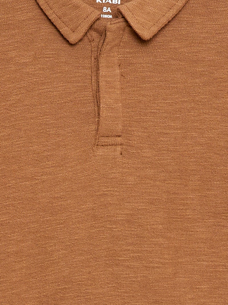 T-shirt polo Biege - Kiabi