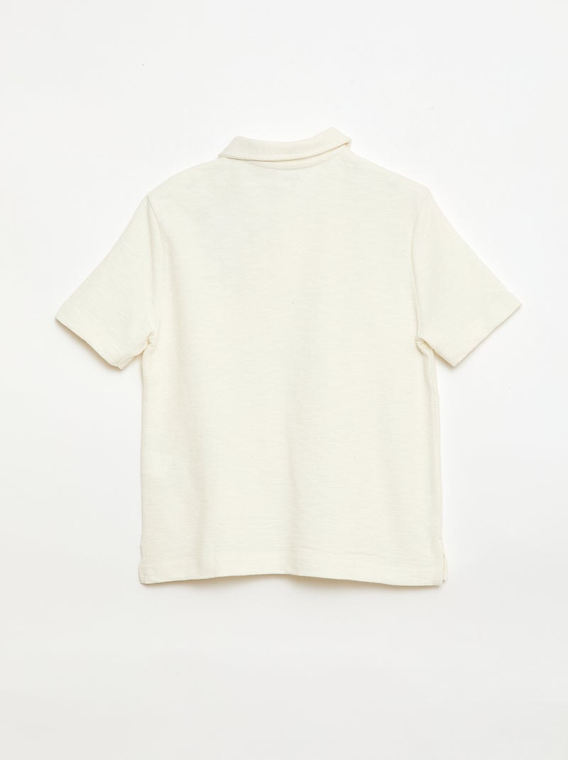 T-shirt polo Wit - Kiabi