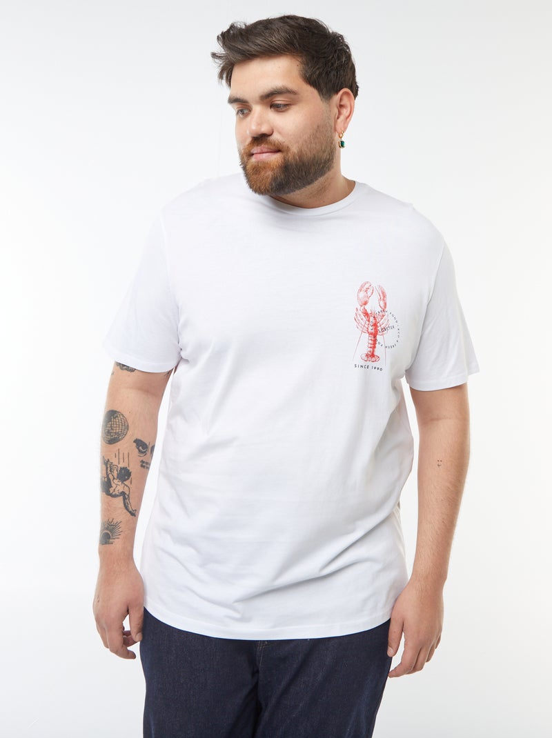 T-shirt 'Produkt' WIT - Kiabi
