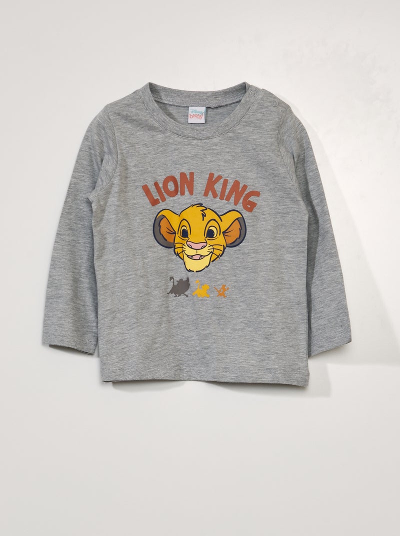 T-shirt 'Simba' van 'Disney' GRIJS - Kiabi