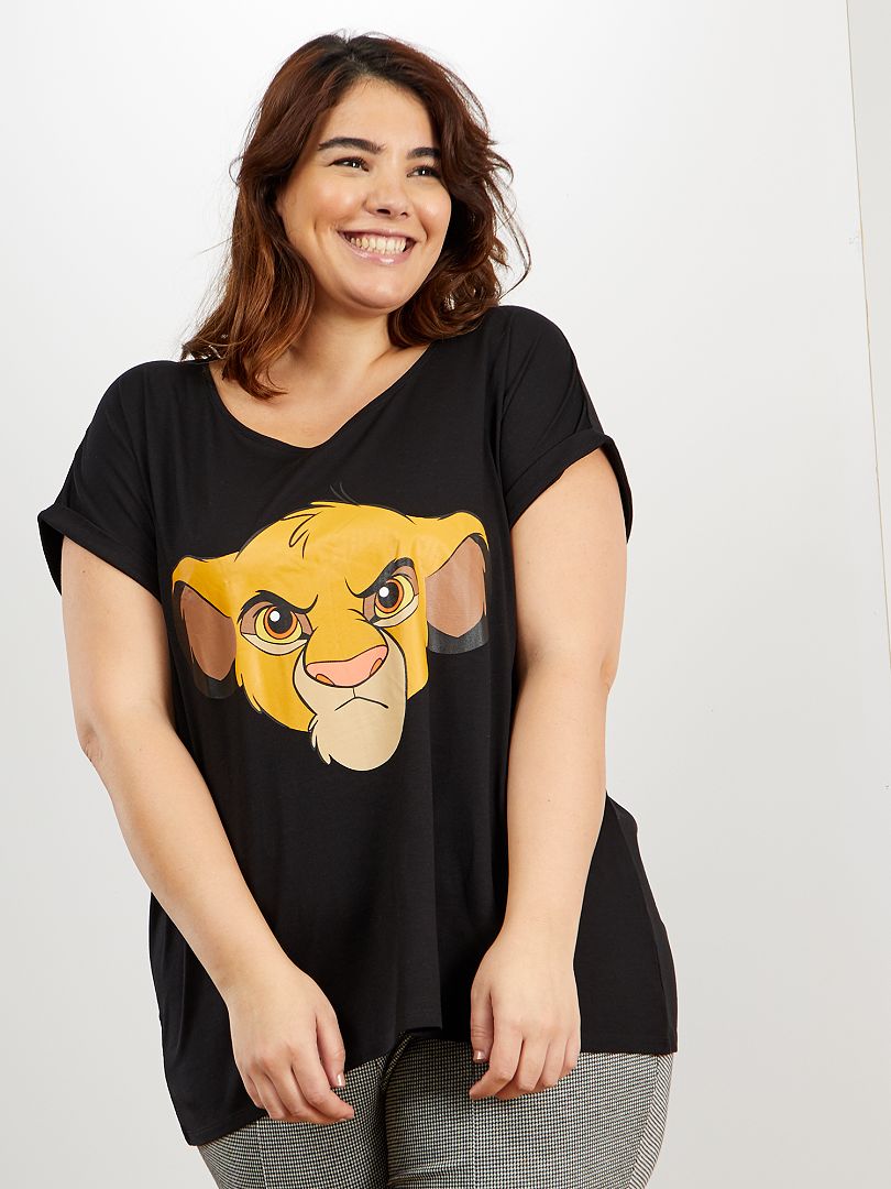 T-shirt 'Simba' van 'Disney' ZWART - Kiabi