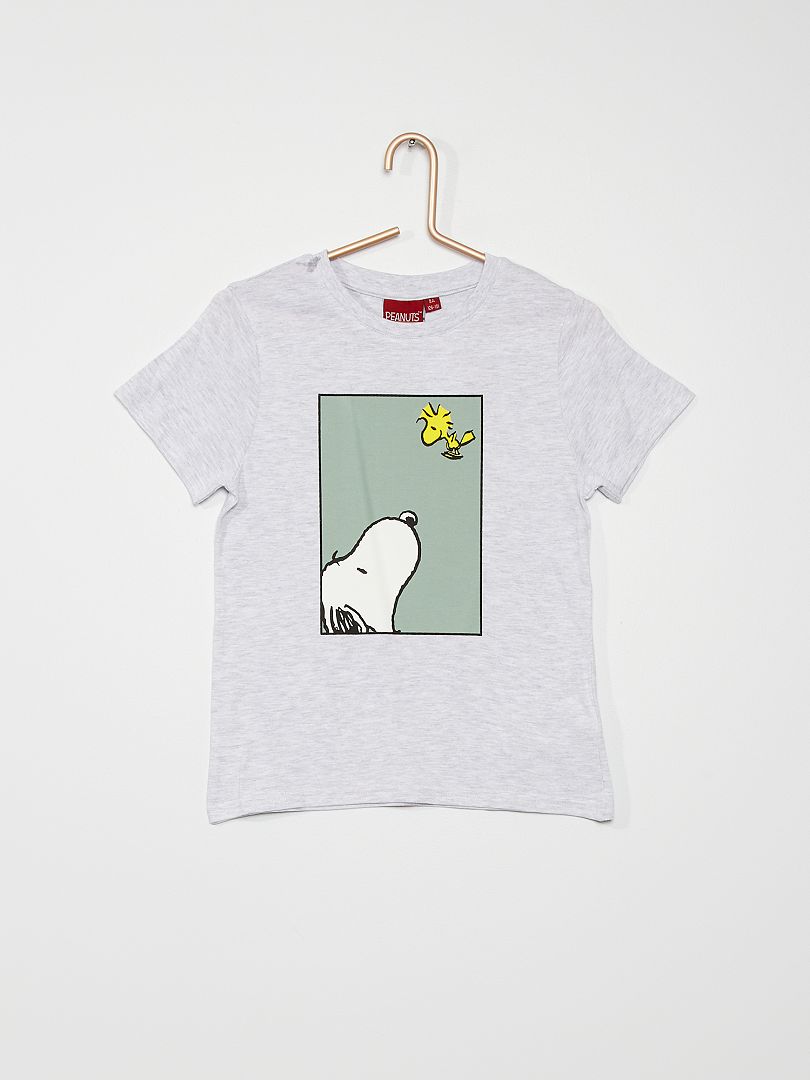 T Shirt Snoopy Grijs Kiabi