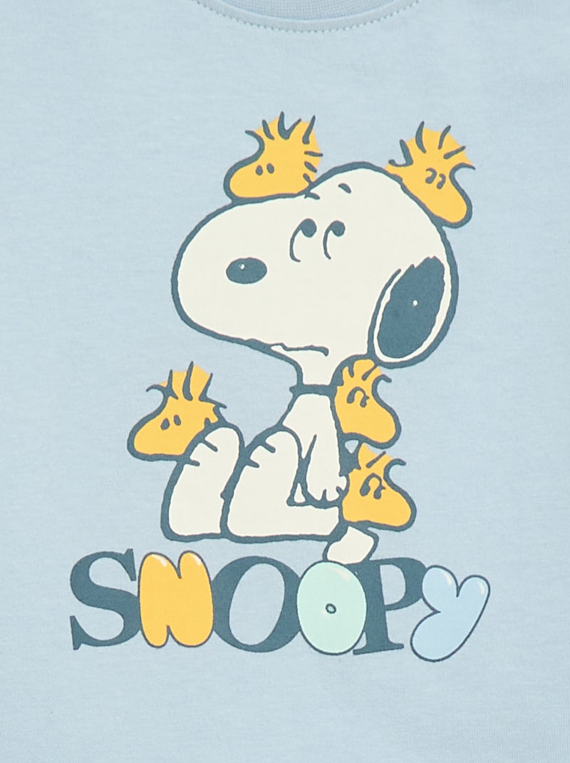 T-shirt 'Snoopy' met korte mouwen Blauw - Kiabi
