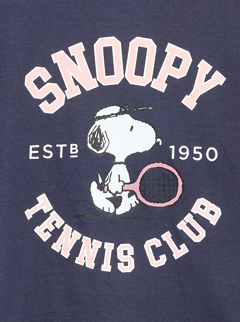 T-shirt 'Snoopy' met lange mouwen Blauw - Kiabi