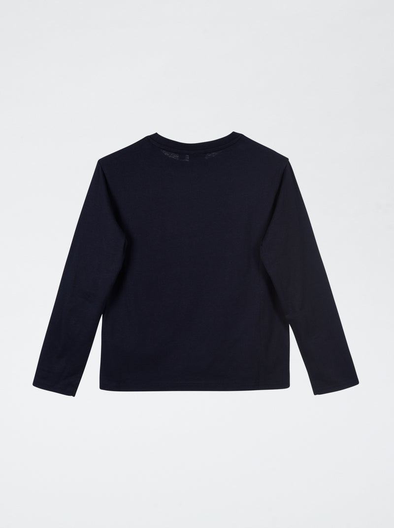 T-shirt 'Sonic' met lange mouwen Blauw - Kiabi