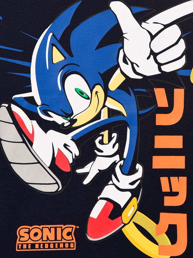 T-shirt 'Sonic' met lange mouwen Blauw - Kiabi