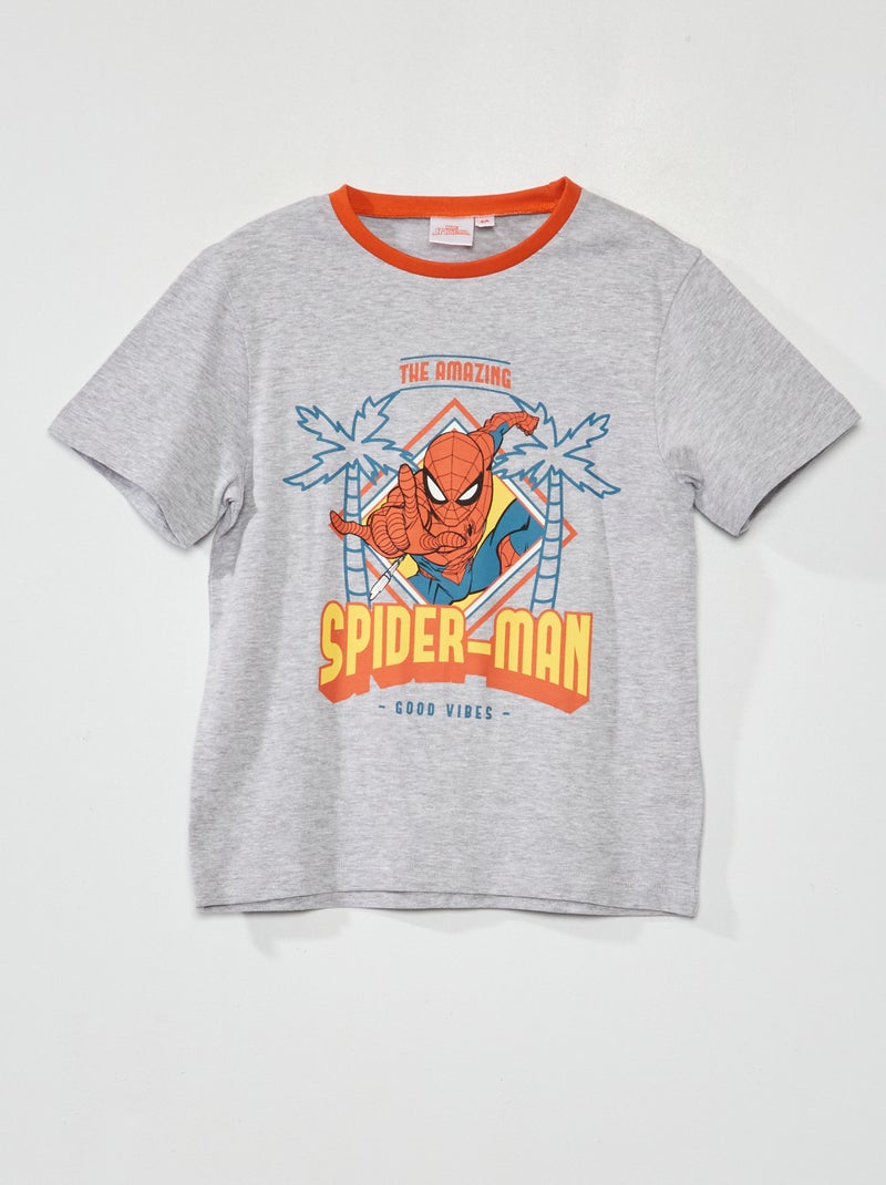 T-shirt 'Spider-Man' grijs - Kiabi