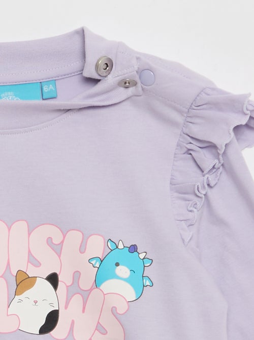 T-shirt 'Squichmallows' met ruches op de schouders - gemakkelijk aan te trekken collectie - Kiabi