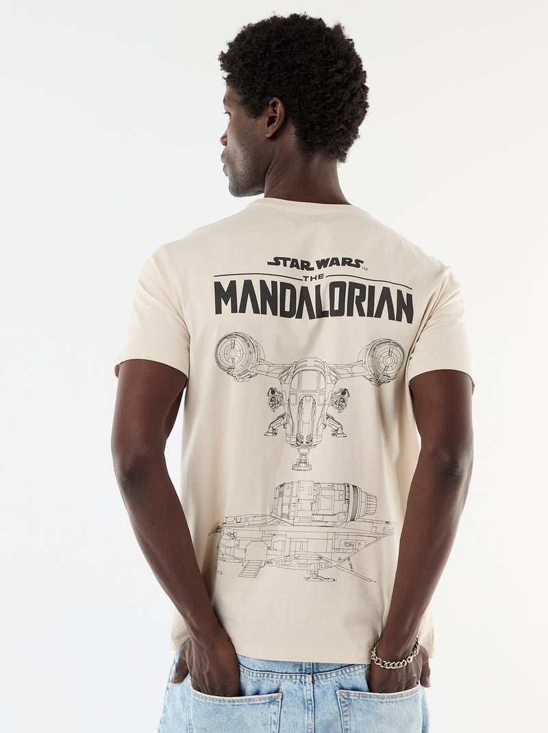 T-shirt 'Star Wars' 'The Mandalorian' met korte mouwen Biege - Kiabi