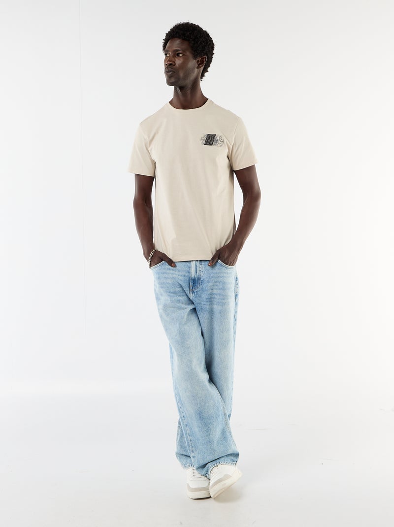 T-shirt 'Star Wars' 'The Mandalorian' met korte mouwen Biege - Kiabi