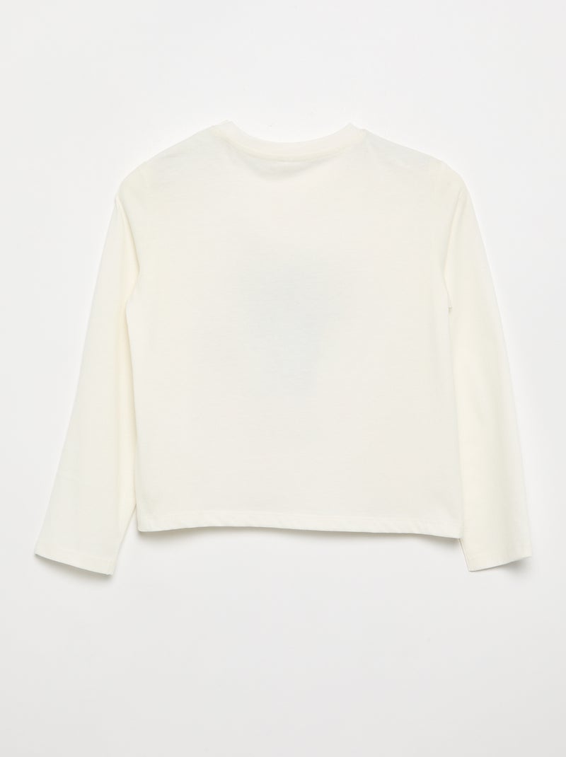 T-shirt 'Stitch' - makkelijk aan te trekken collectie Wit - Kiabi