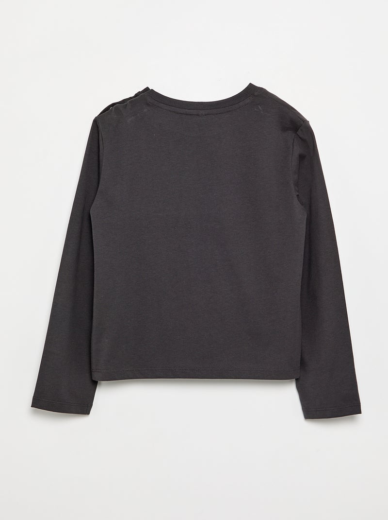 T-shirt 'Stitch' - makkelijk aan te trekken collectie Zwart - Kiabi