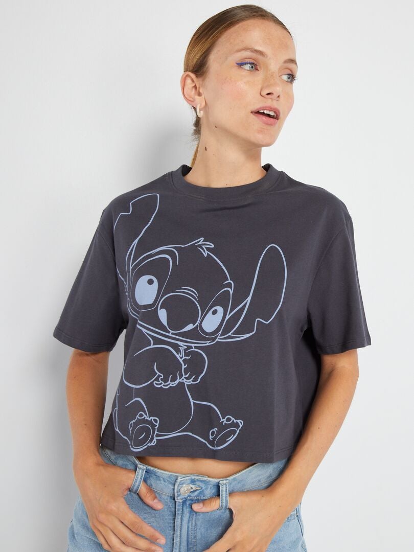 T shirt Stitch Disney Cropped et oversized