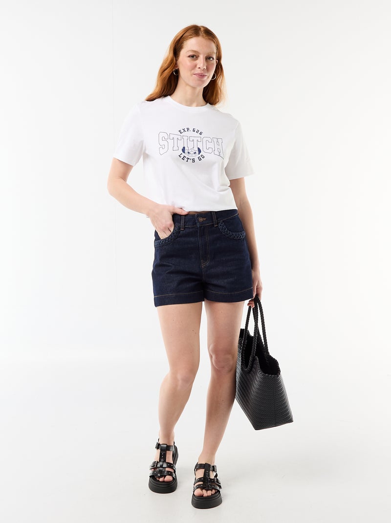 T-shirt 'Stitch' 'Disney' Wit - Kiabi
