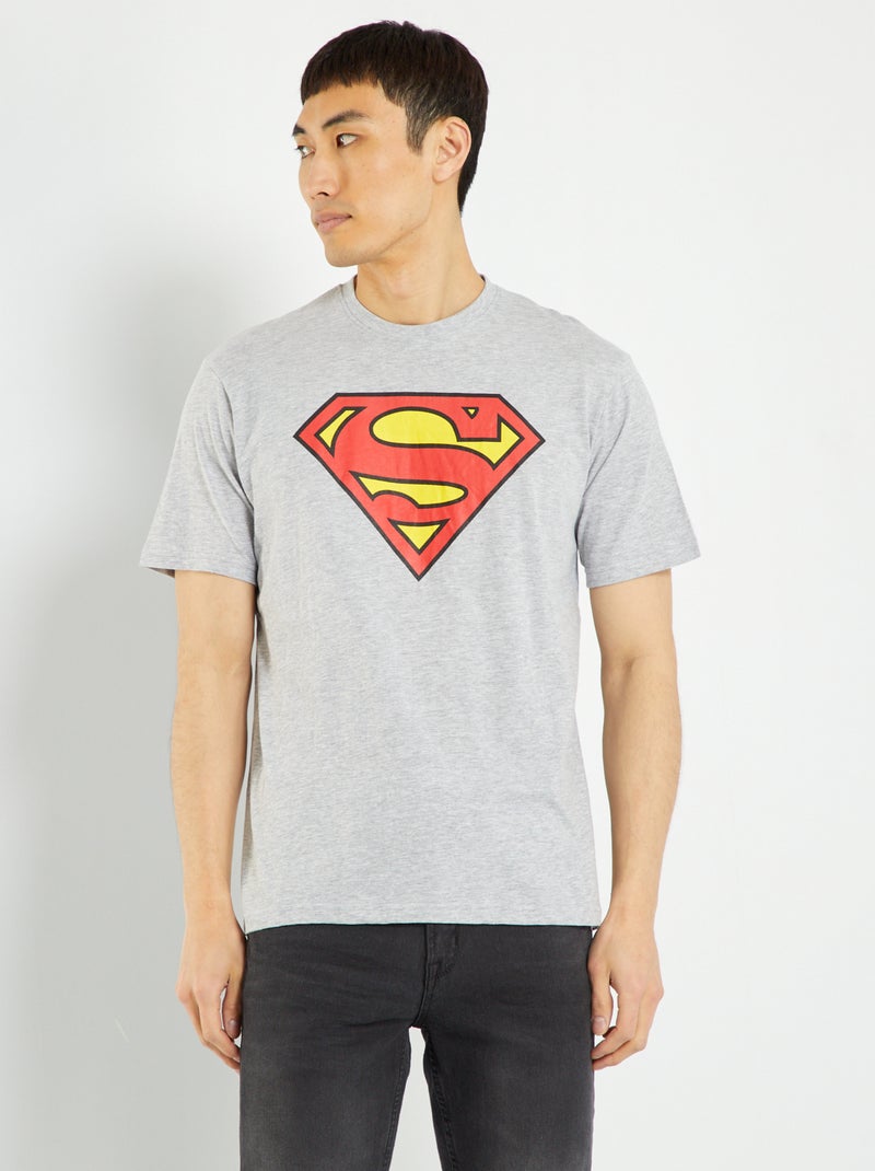 T-shirt 'Superman' 'DC Comics Originals' grijs gemêleerd - Kiabi
