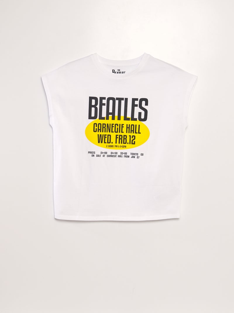 T-shirt 'The Beatles' wit - Kiabi