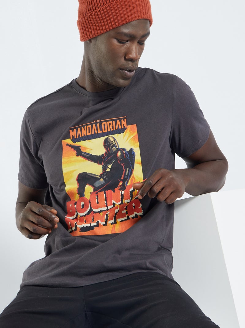 T-shirt 'The Mandalorian' 'Disney' ZWART - Kiabi