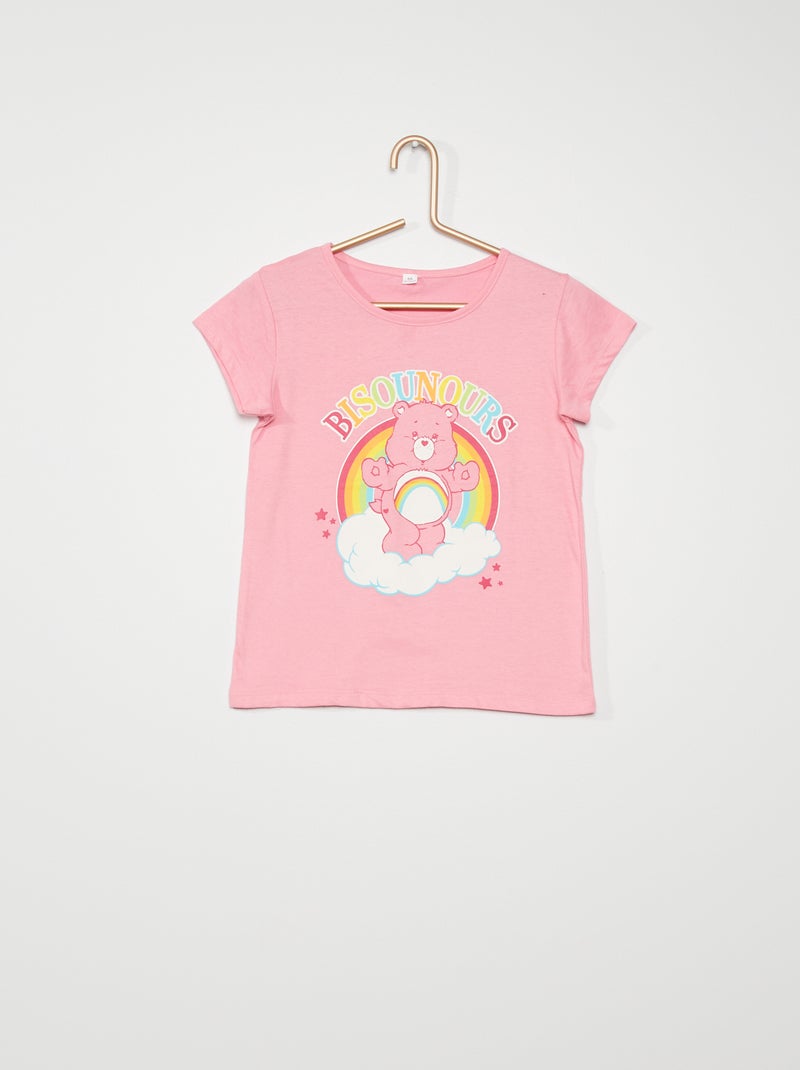 T-shirt 'Troetelbeertjes' roze - Kiabi