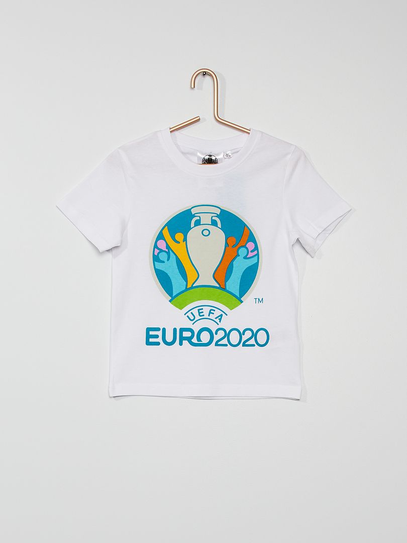 T-shirt 'UEFA EURO 2020' wit - Kiabi