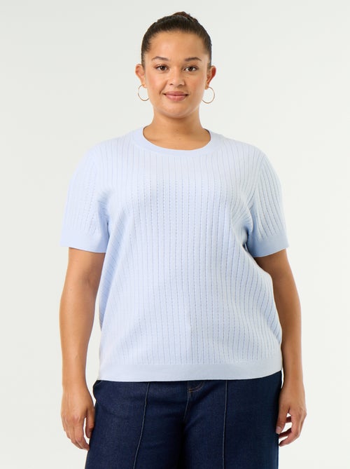T-shirt van ajourbreisel - Kiabi