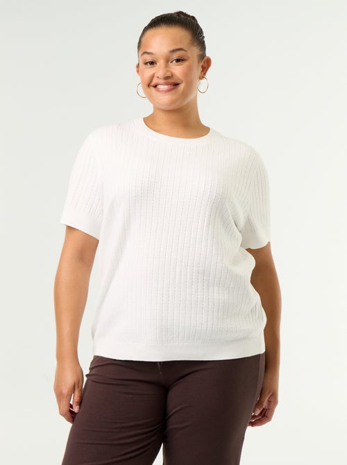 T-shirt van ajourbreisel - Kiabi