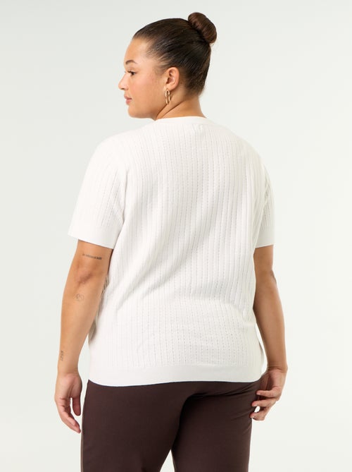 T-shirt van ajourbreisel - Kiabi